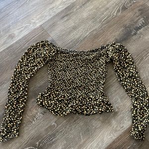 Hollister off the shoulder rouched top